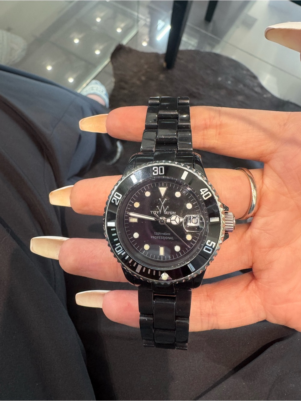 New ToyWatch Fluo Plasteramic Submariner Diver-Style Black Watch